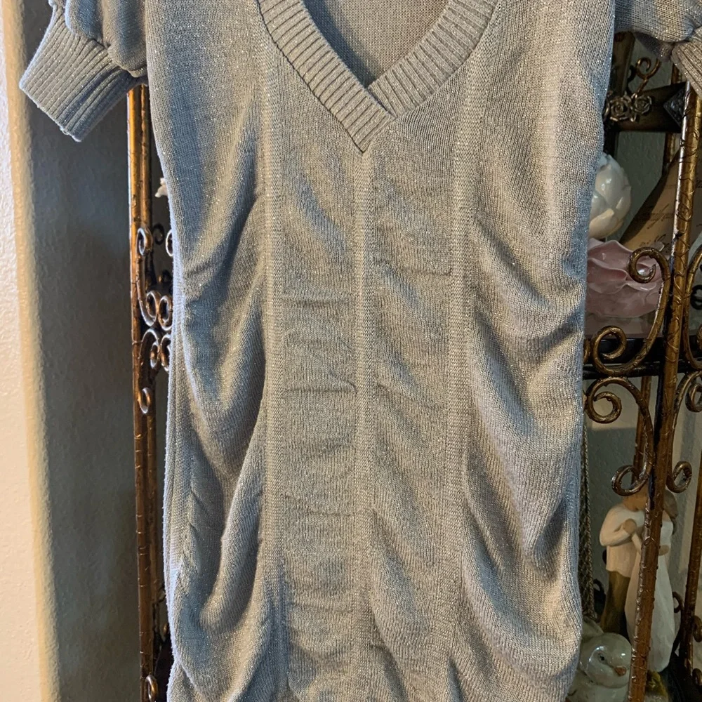Juno New York Silver Sparkle Sweater